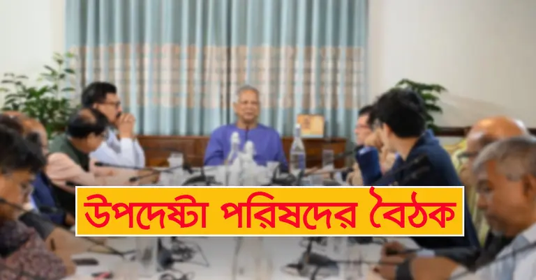 উপদেষ্টা পরিষদের বৈঠক (ফাইল)